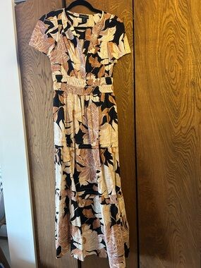 asymmetrical lace dress Esadora Lace Asymmetrical Mini Dress Black | Cream | Black | Cream | Womens